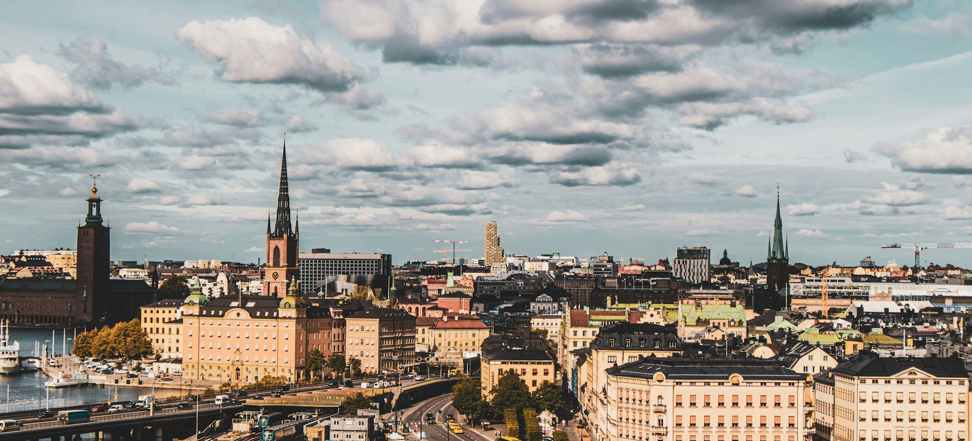 Stockholm city skyline.