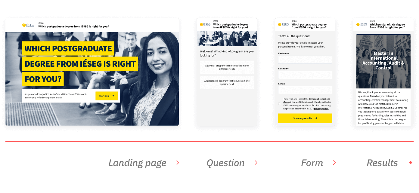 IESEG Digital Advisor flow