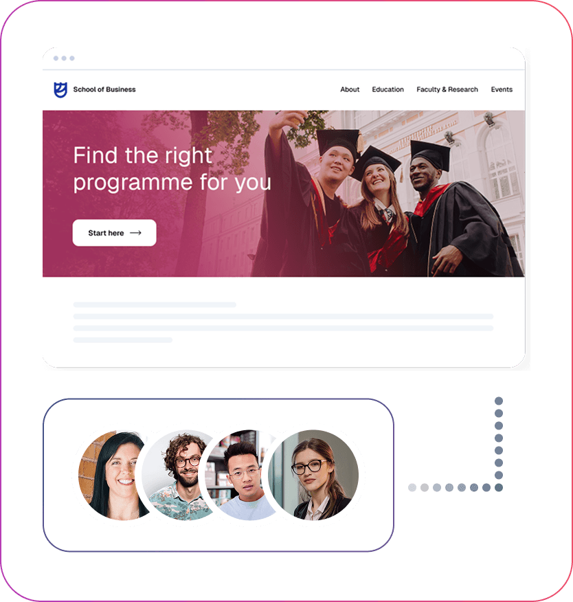 Lead generation, from client website to lead