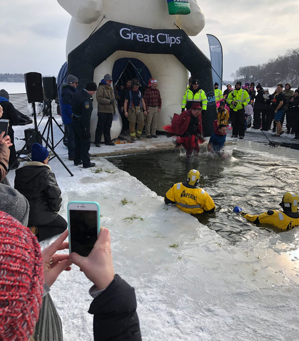 Dr. Michael Ebertz and Skin Care Doctors does Polar Plunge 2