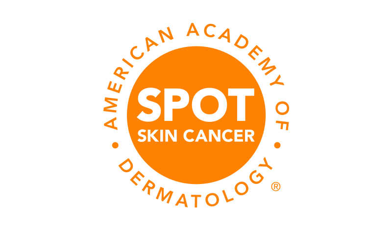 American Academy of Dermatology Spot Skin Cancer logo