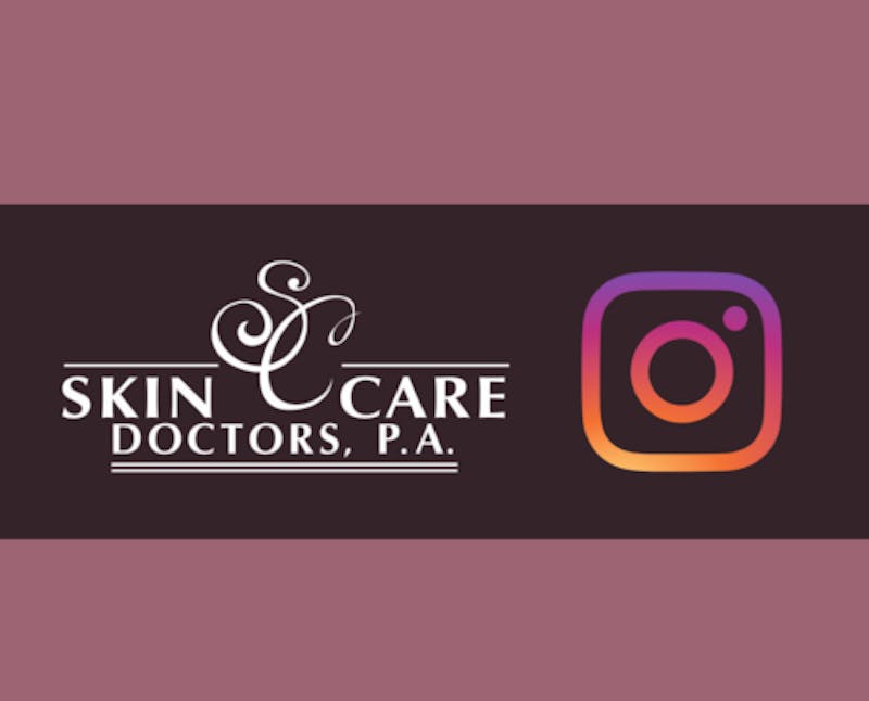 Skin Care Doctors brand logo alongside of Instagram logo