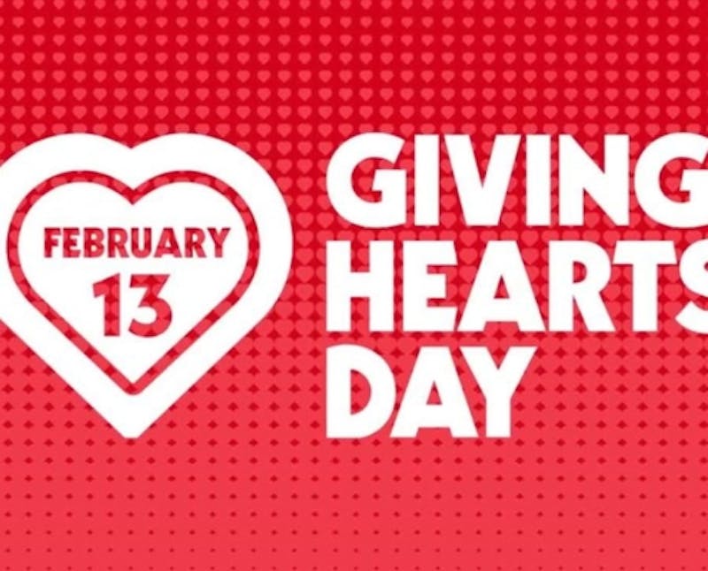 February 13th Giving Hearts Day image