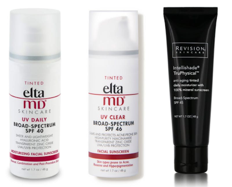 Elta MD Skincare facial sunscreens and Revision Skincare anti-aging skin creme