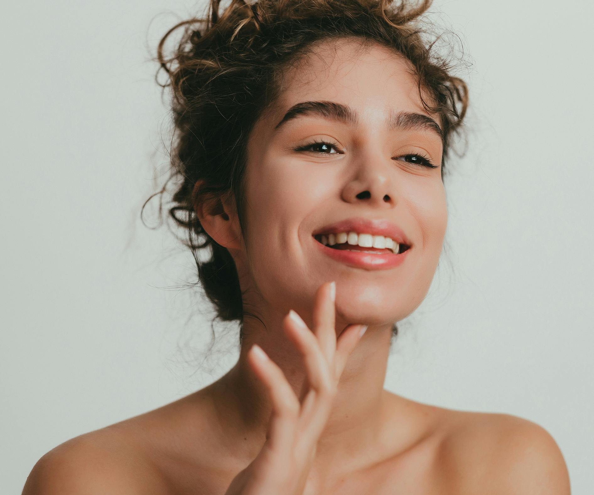 Woman smiling