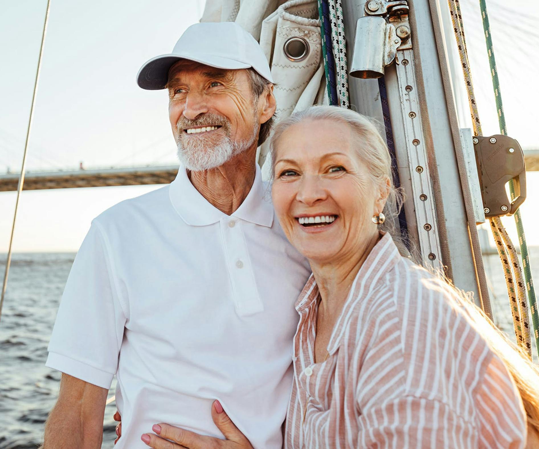 Couple on a boat