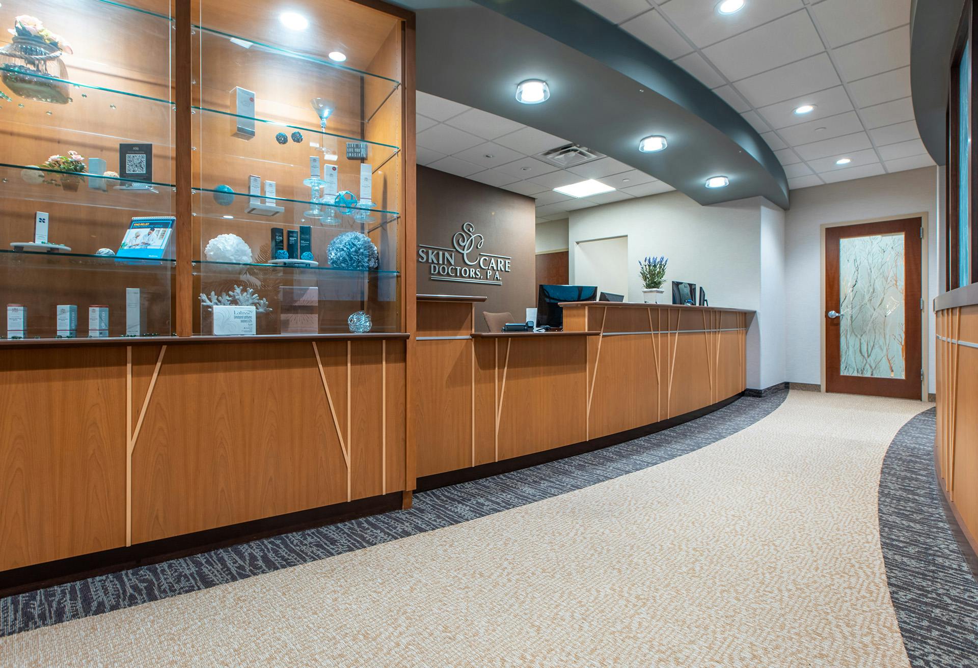 reception area at Skin Care Doctors