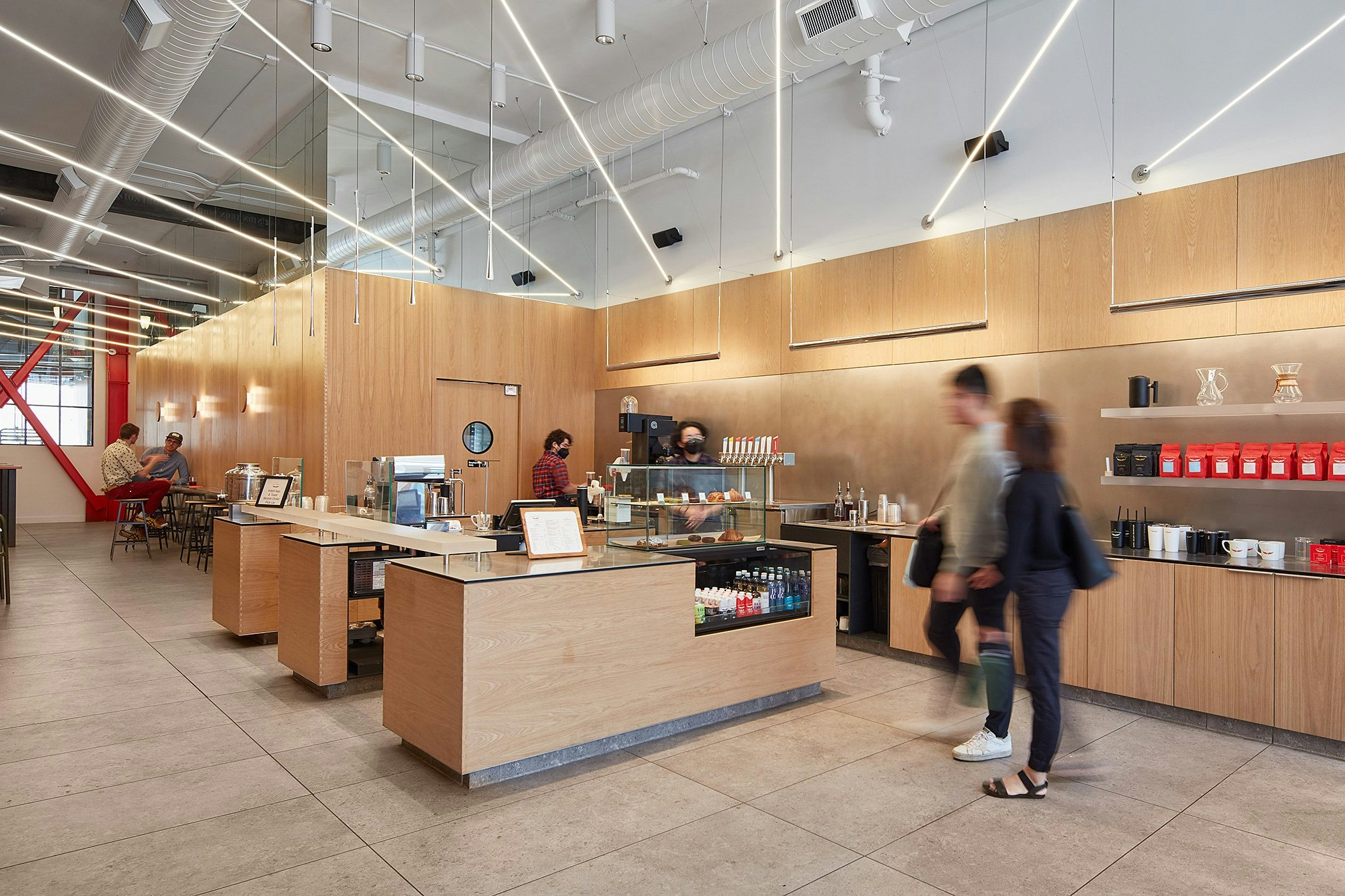 Coffee bar counter at Intelligentsia in Pasadena California