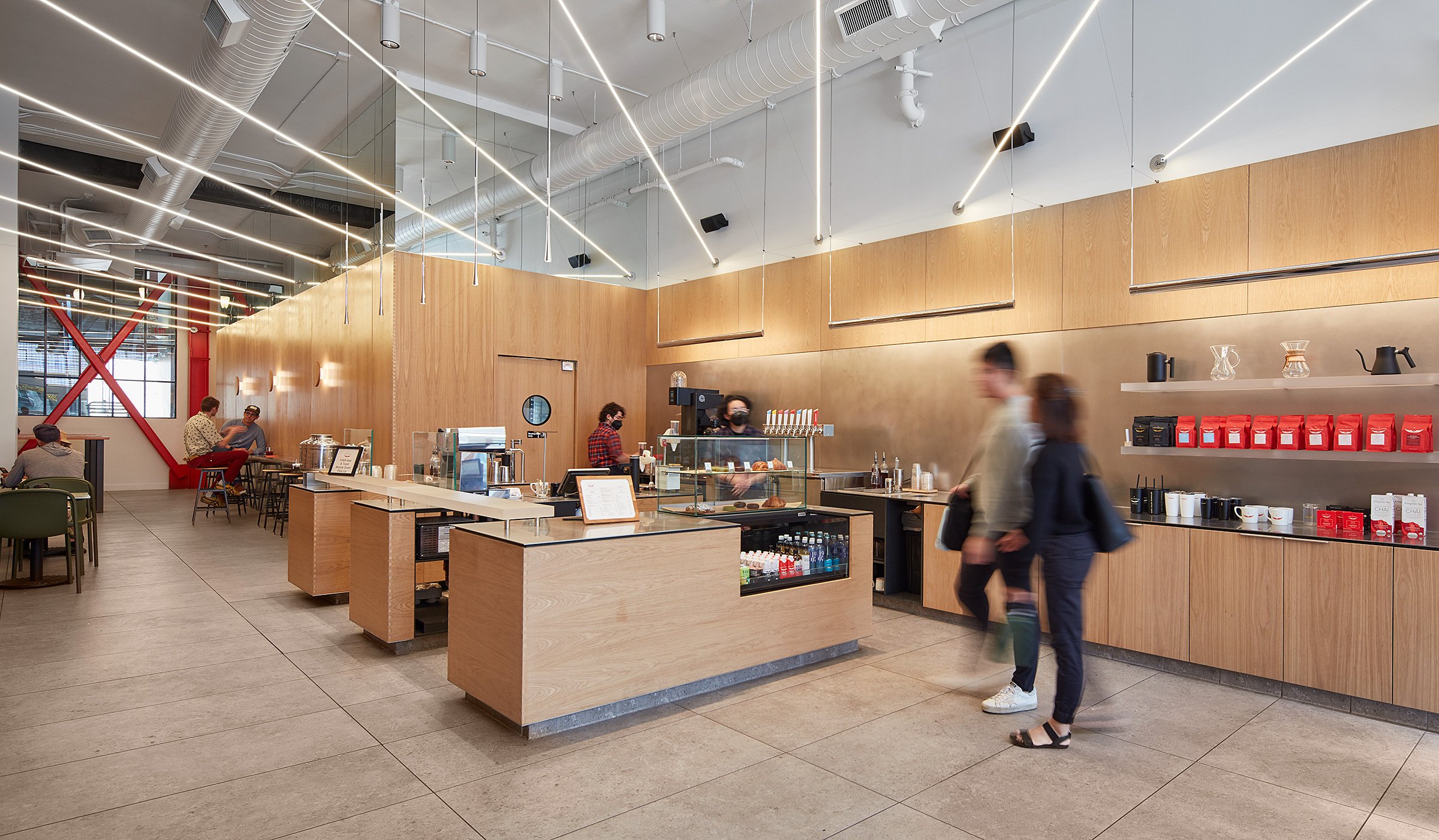 Coffee bar counter at Intelligentsia in Pasadena California