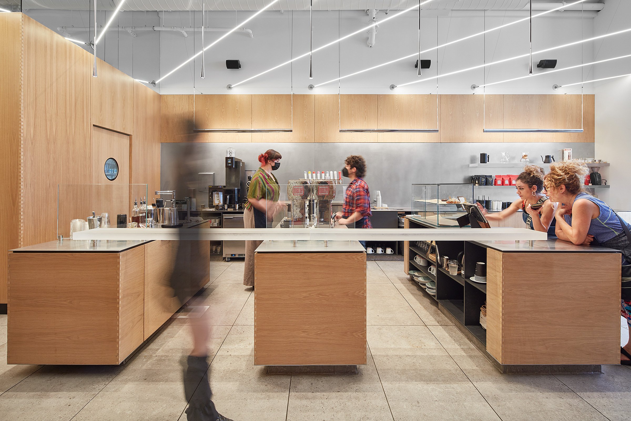 Counter and Baristas at Intelligentsia Coffee