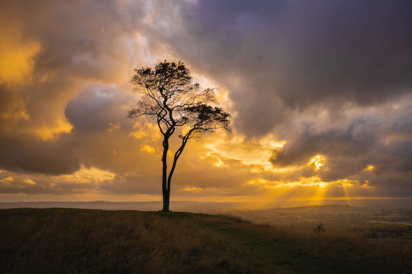 bradford on avon landscape photography wiltshire stromy sky hill