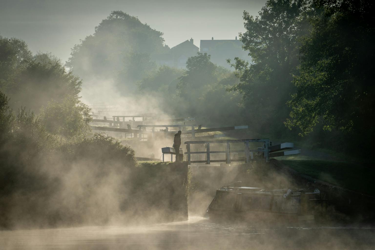 bradford on avon landscape photography wiltshire locke morning mist
