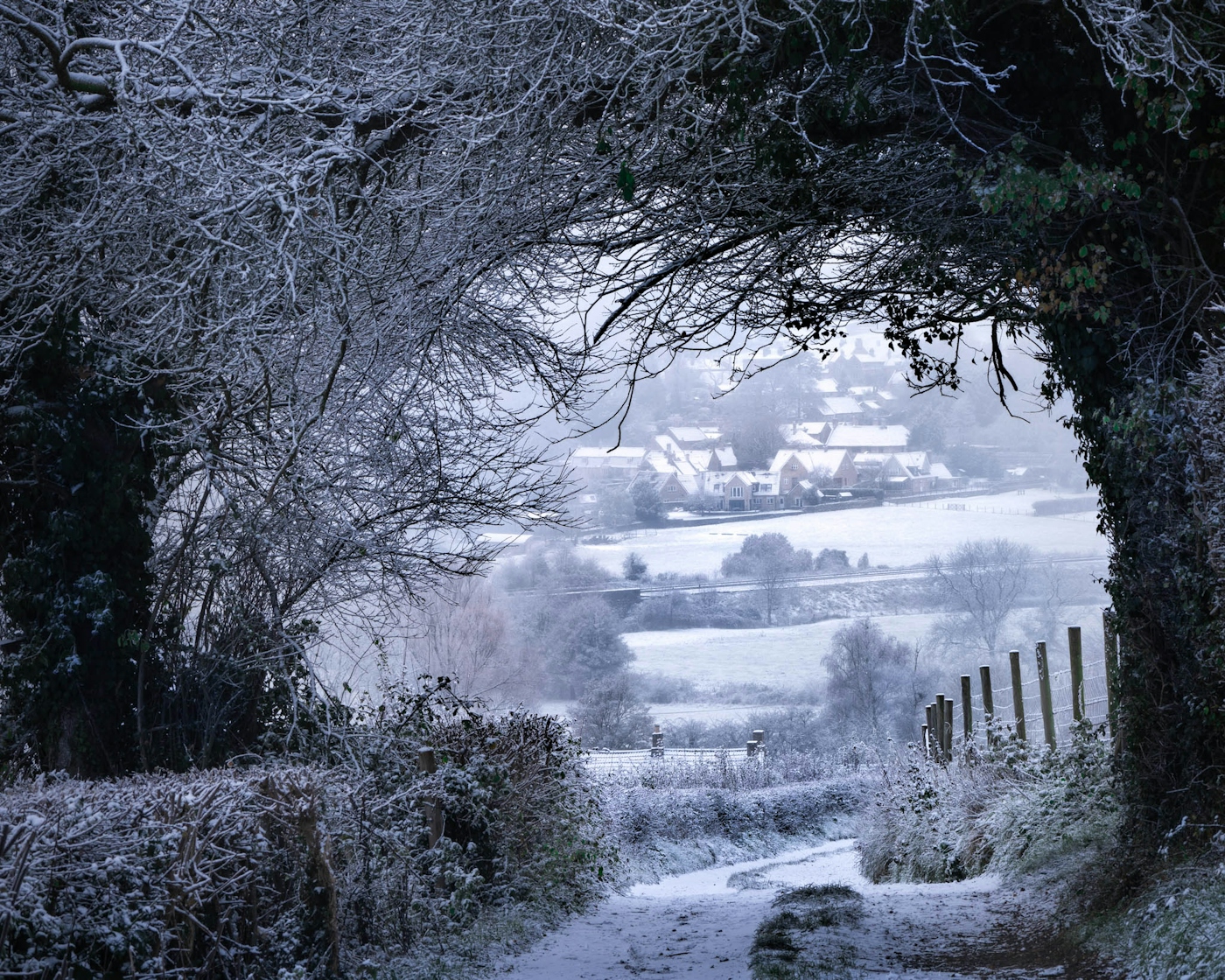 bradford on avon landscape photography wiltshire hill frost