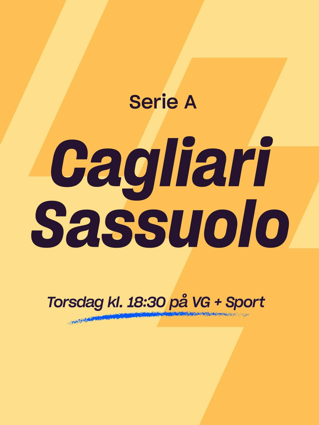 Seria A, Cagliari - Sassuolo, torsdag kl 18:30 på vg+ sport. spill her