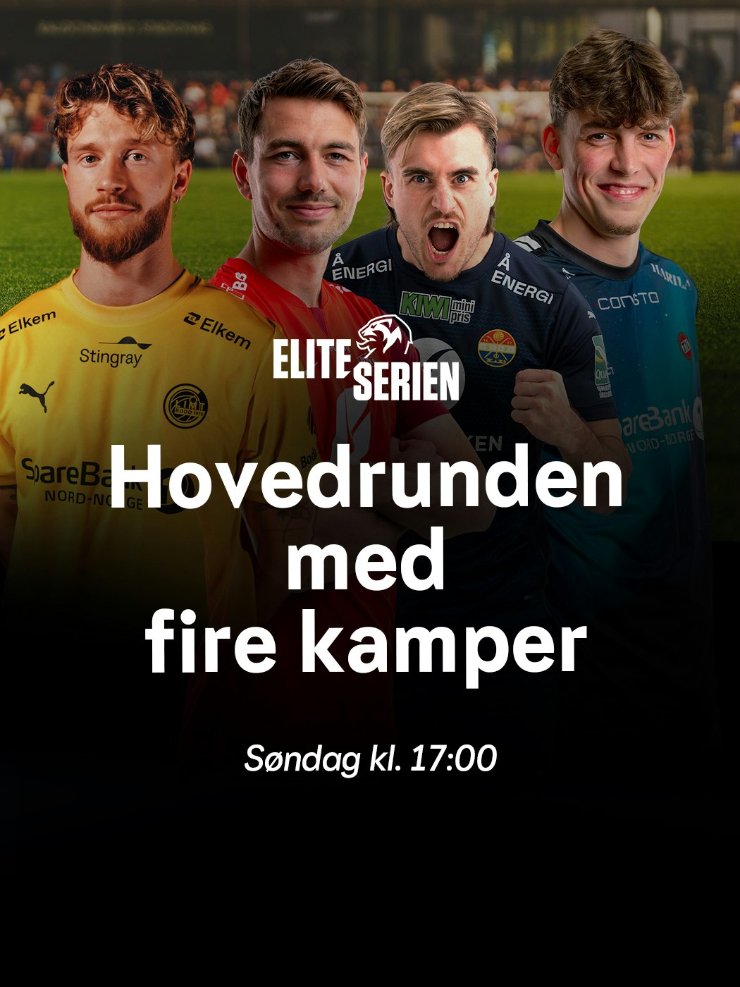 Eliteserien, Hovedrunden med fire kamper, søndag kl. 17:00. se mer