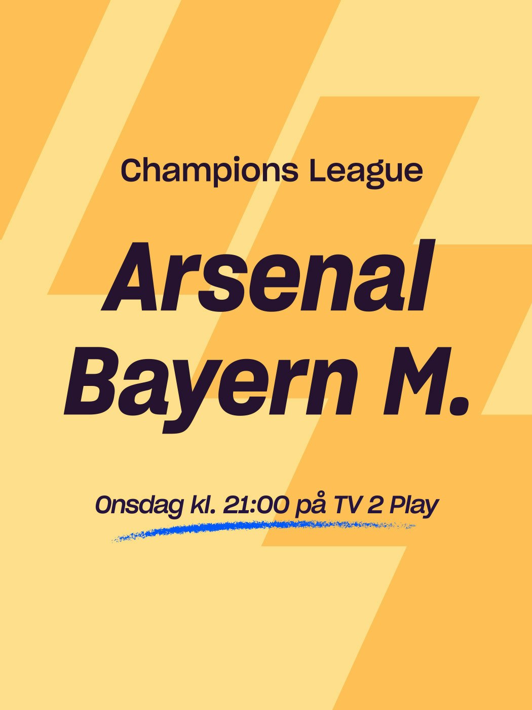 champions league, arsenal - bayern münchen, onsdag kl. 21:00. spill her