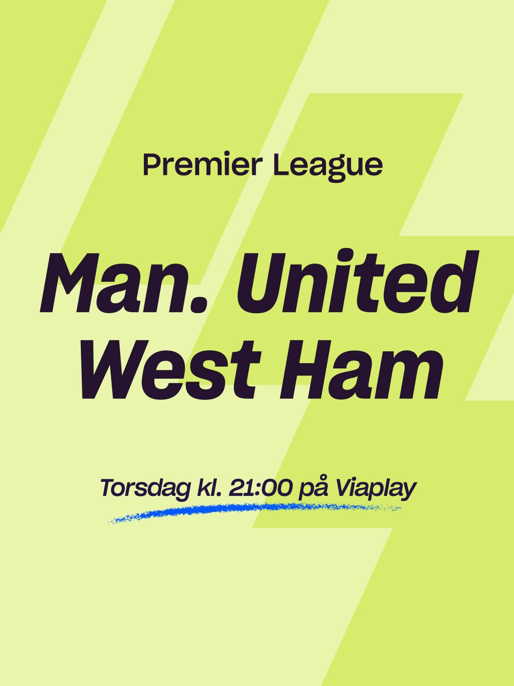 Premier LEague, Manchester UNited - West Ham, Torsdag kl. 21:00 på Viaplay. spill her