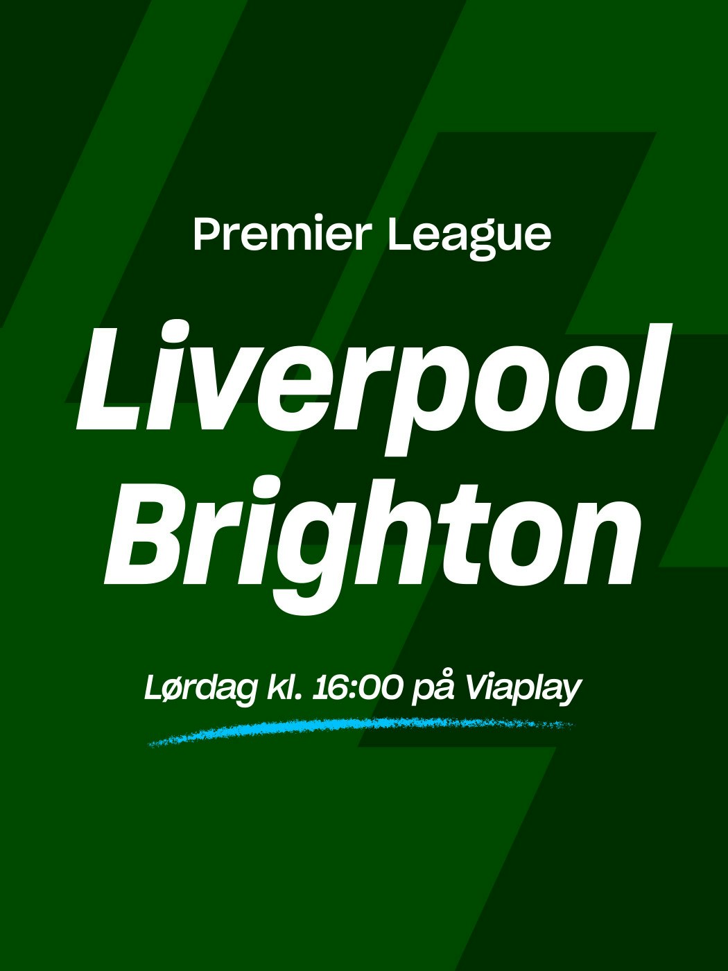 Premier LEague, Liverpool - Brighton. lørdag kl. 16:00 på viaplay. spill her