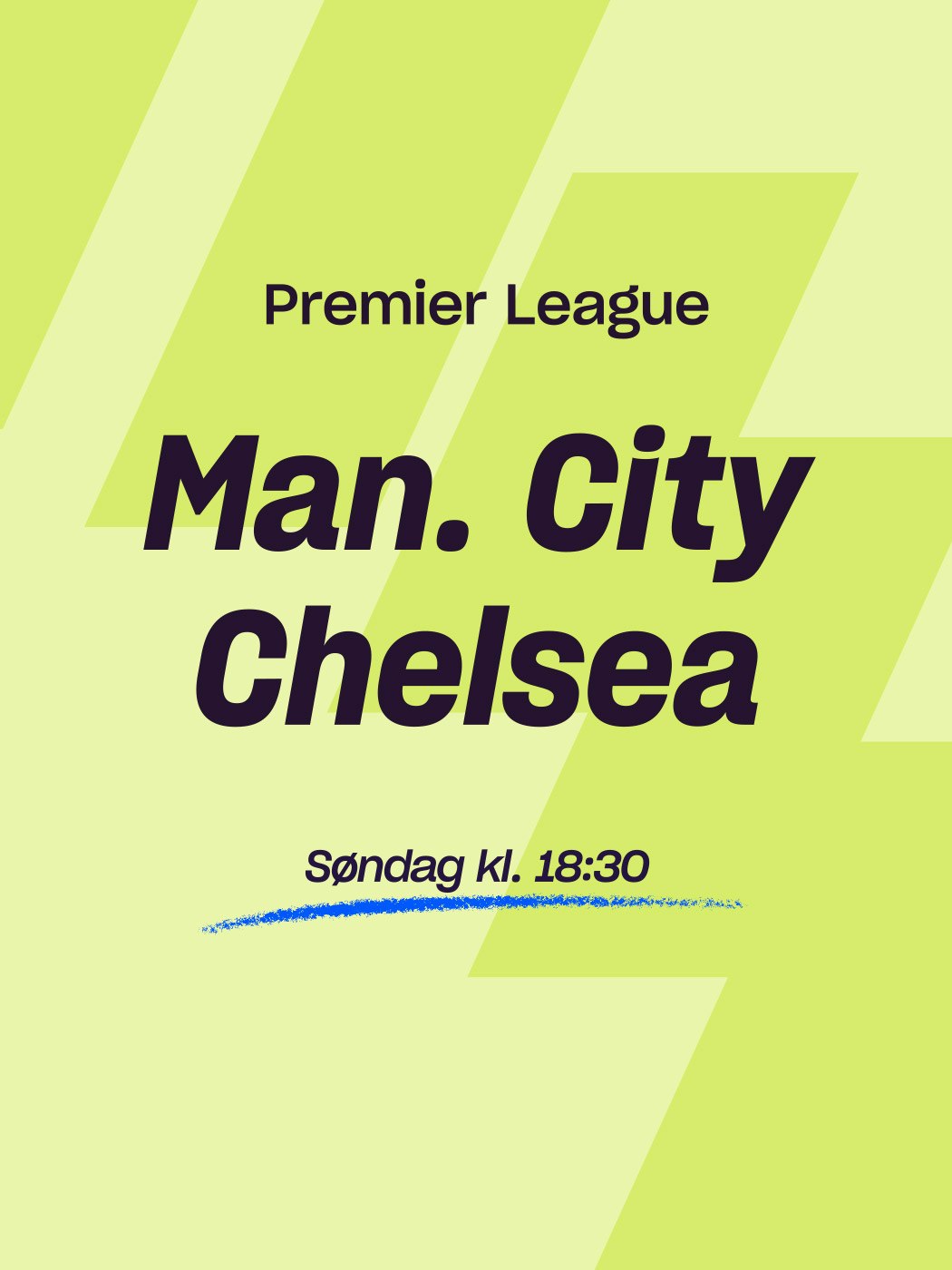 premier league, manchester city - chelsea, søndag kl. 18:30. spill her