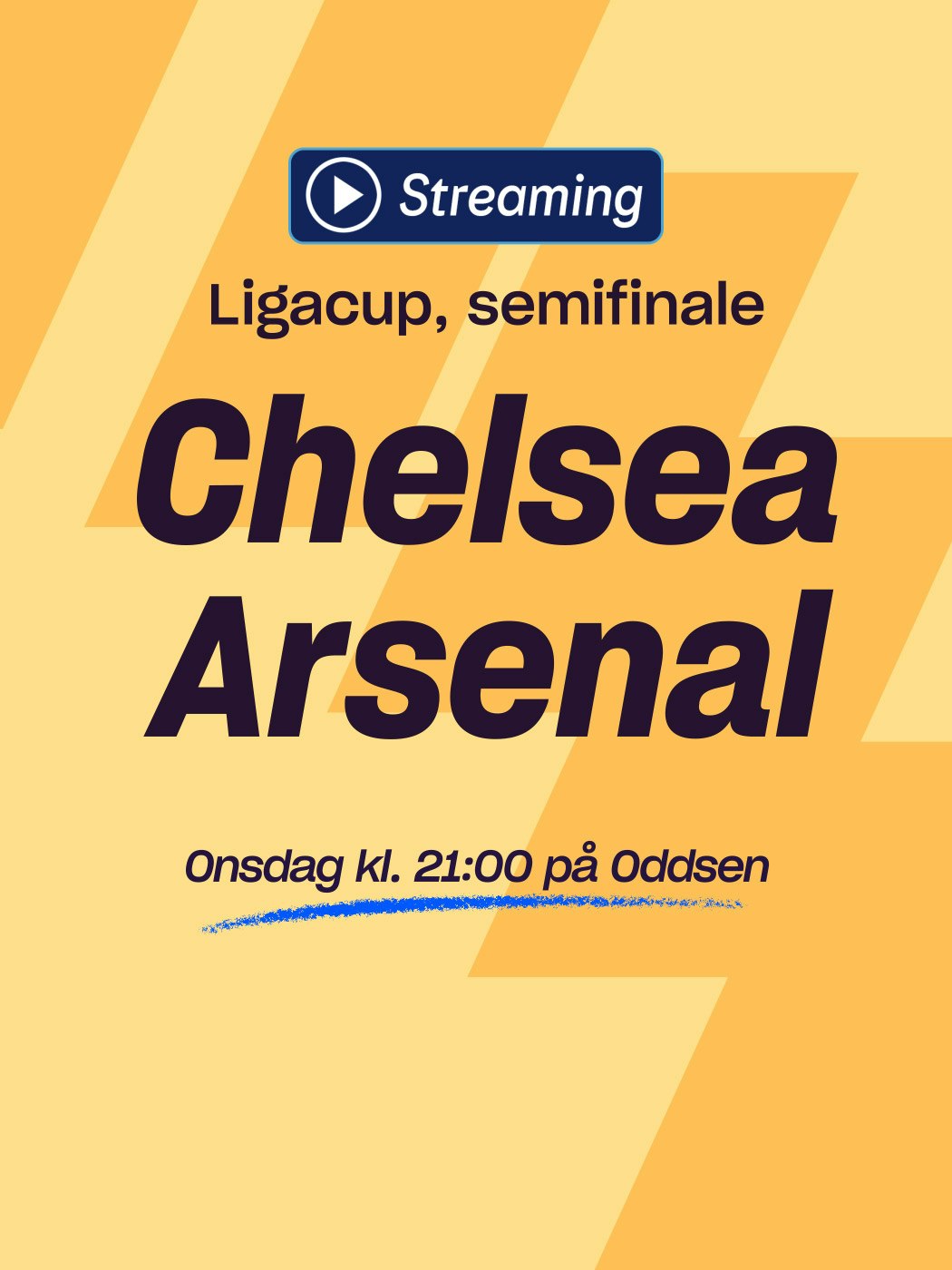 Oddsen, ligacup, semifinale, Chelsea - Arsenal, onsdag kl. 21:00 på Oddsen. spill her