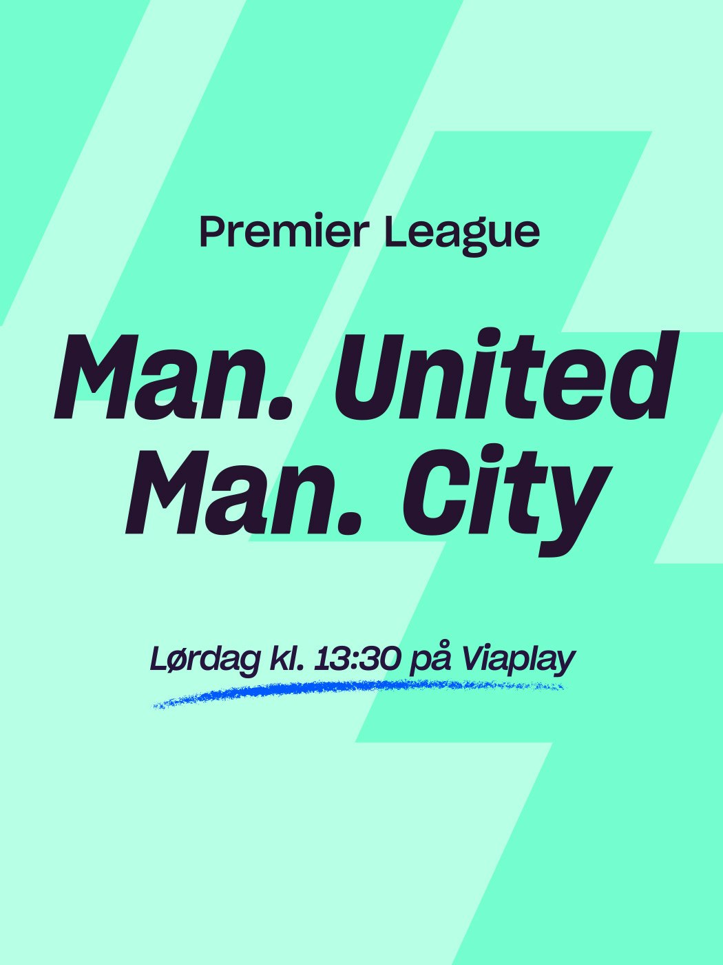Preier LEague, Manchester United - Manchester City, lørdag kl. 13:30 på viaplay. spill her