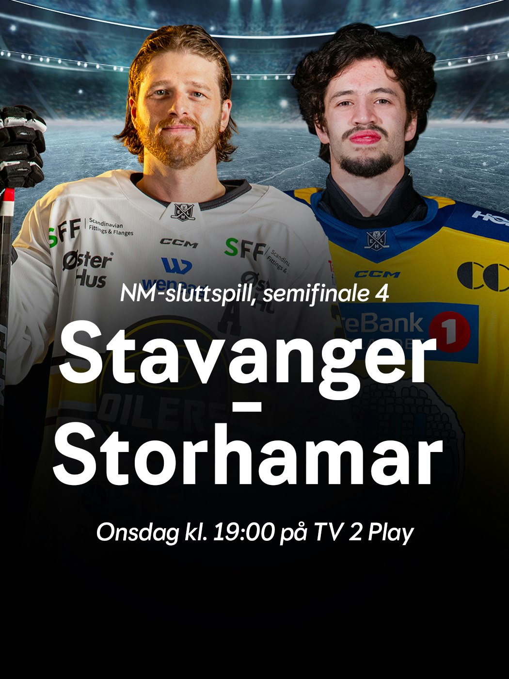 NM-sluttspill, semifinale 4, stavanger - Storhamar, onsdag kl. 19:00 på TV 2 play.