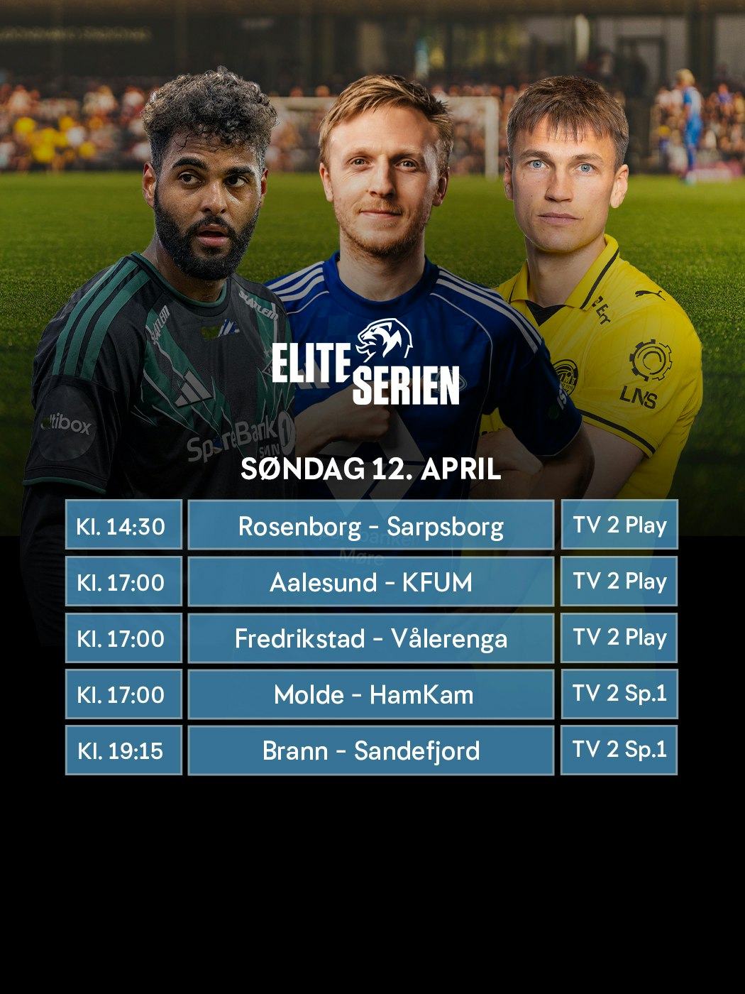 Oddsen: Eliteserierunde i dag. Se mer her