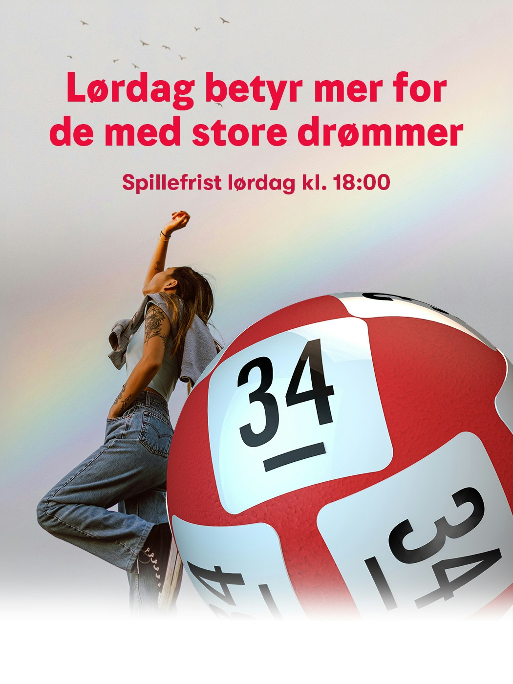 Lørdag betyr mer for de med store drømmer. Spillefrist på Lotto er lørdag kl. 18.00.