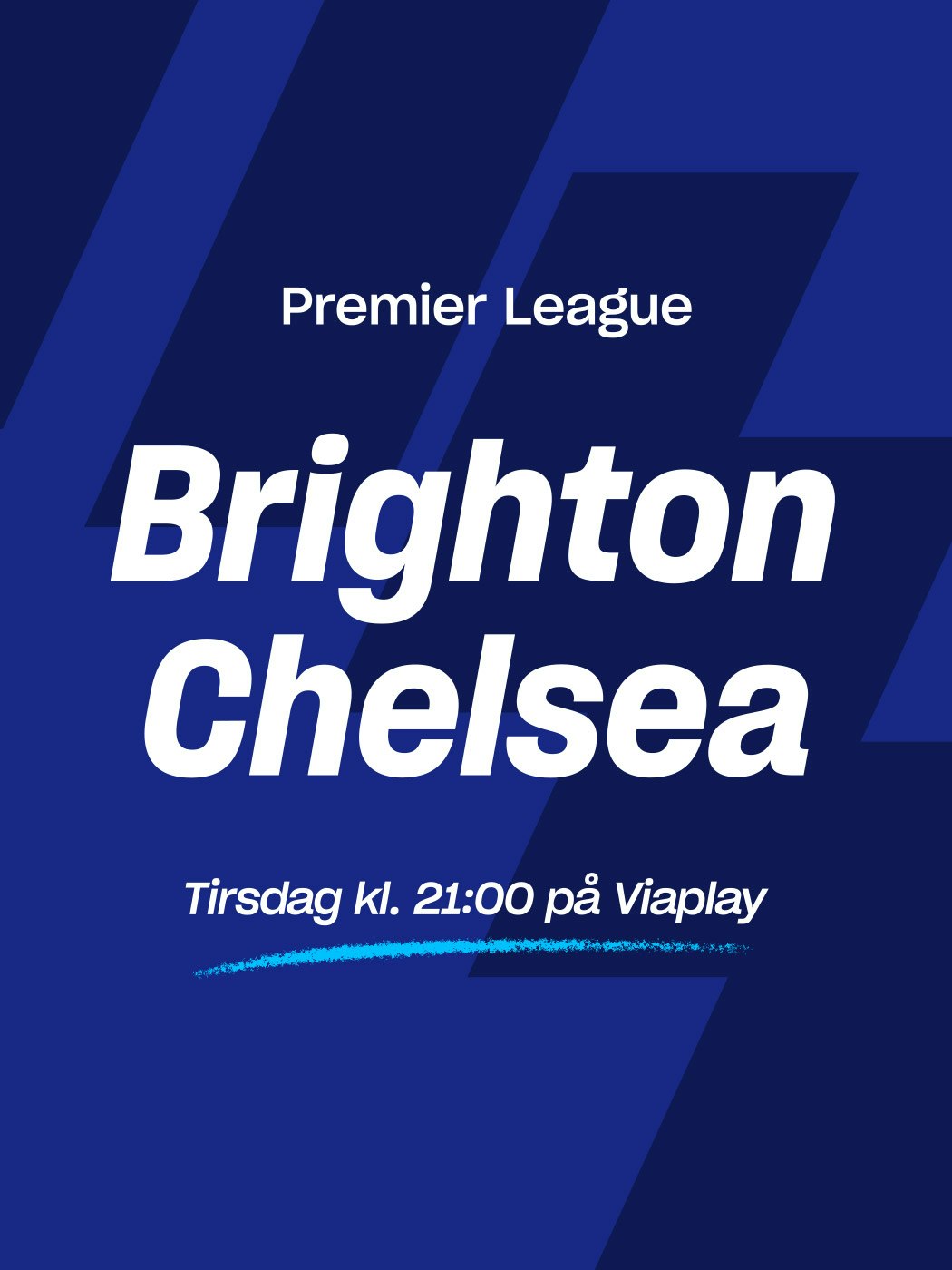 Oddsen: Brighton-Chelsea i Premier League kl. 21. Aldersgrense 18+. Se mer her