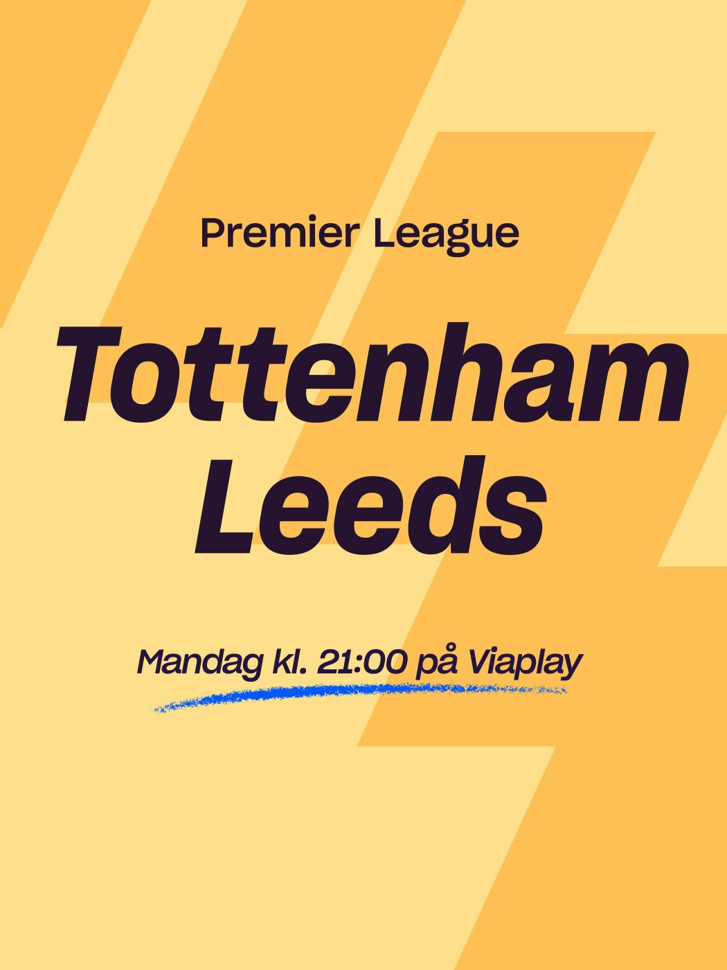 Oddsen: Tottenham-Leeds i Premier League kl. 21. Aldersgrense 18+. Spill her
