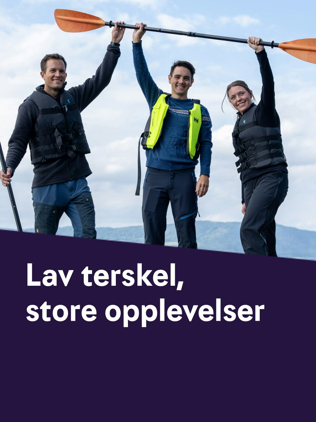 Banner med teks: Lav terskel, store opplevelser.