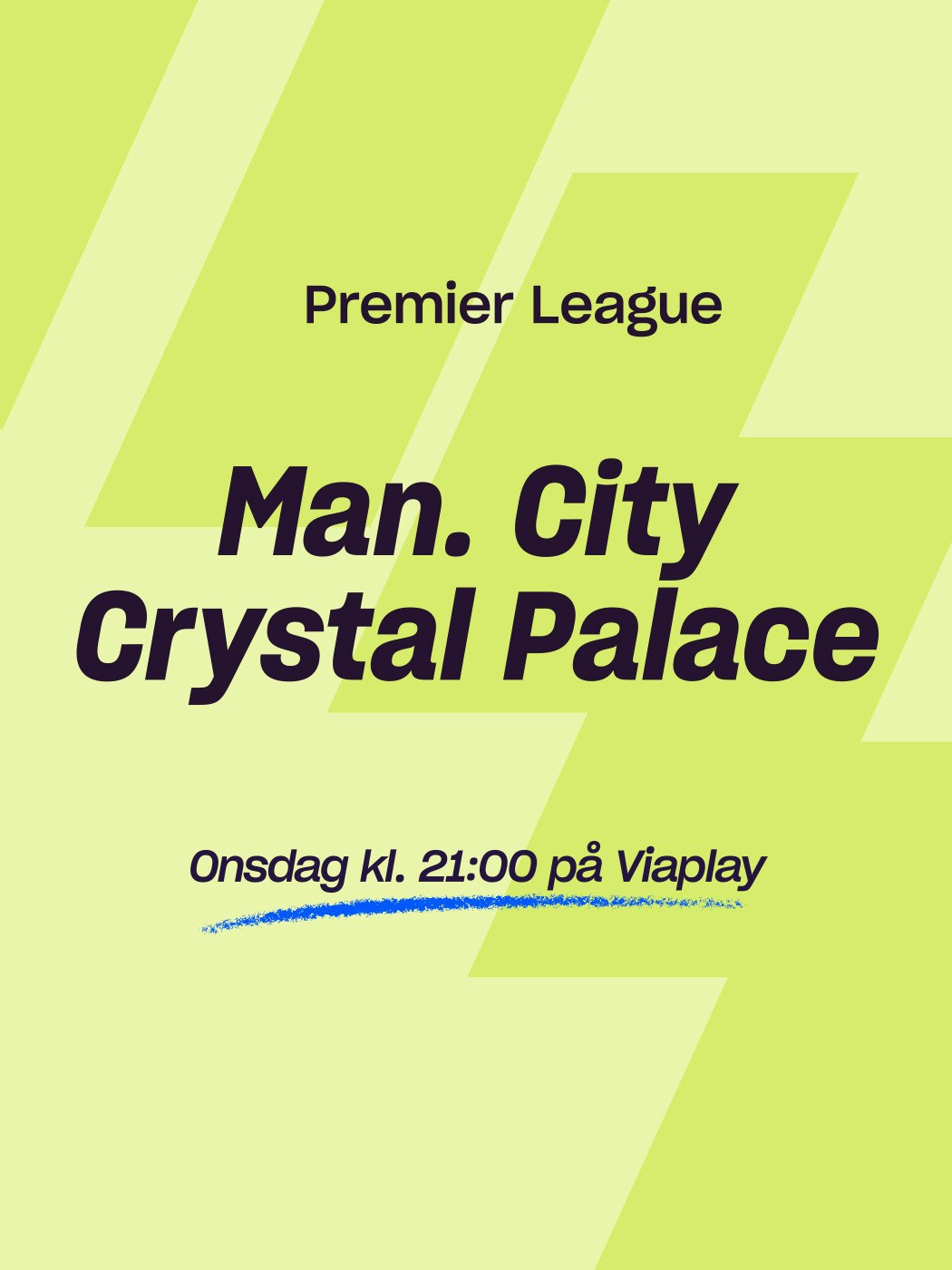 Premier League, Manchester City - Crystal Palace. Onsdag kl. 21:00 på Viaplay.