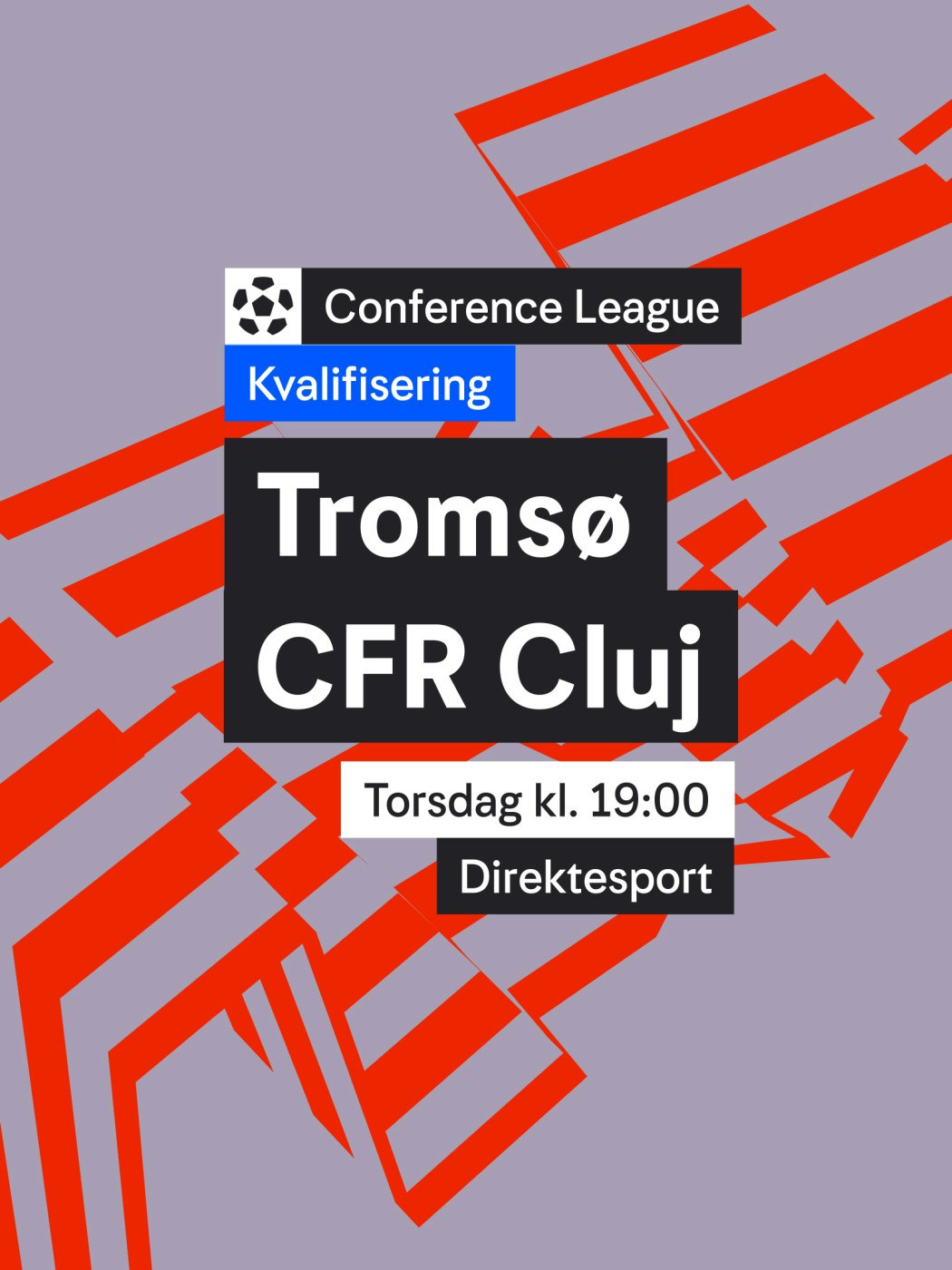 Oddsen: Tromsø-CFR Cluj i Conference League-kvalifisering torsdag kl. 19. Se mer. Aldersgrense 18+, hjelpelinjen.no