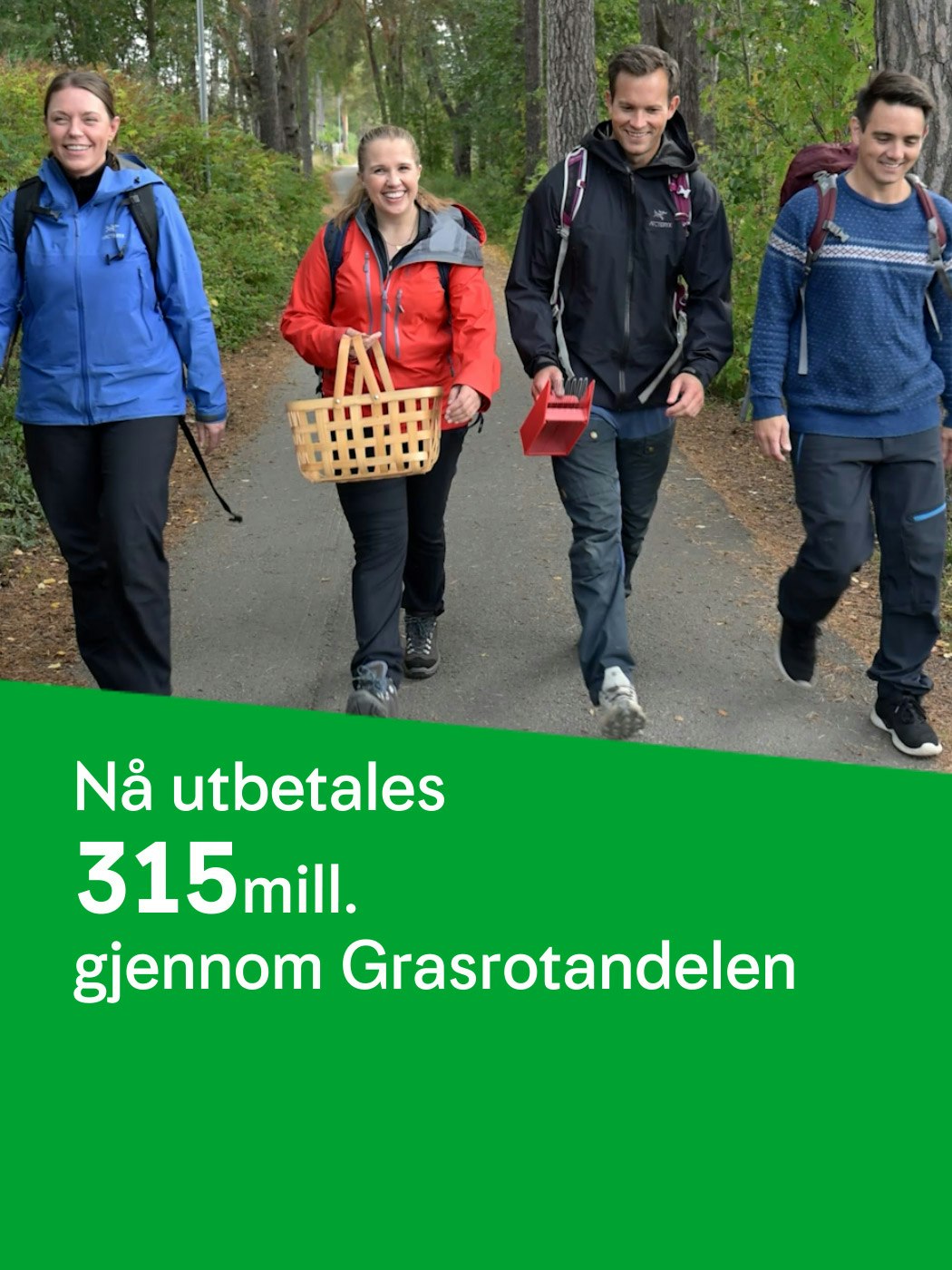 Nå utbetales 315mill gjennom Grasrotandelen