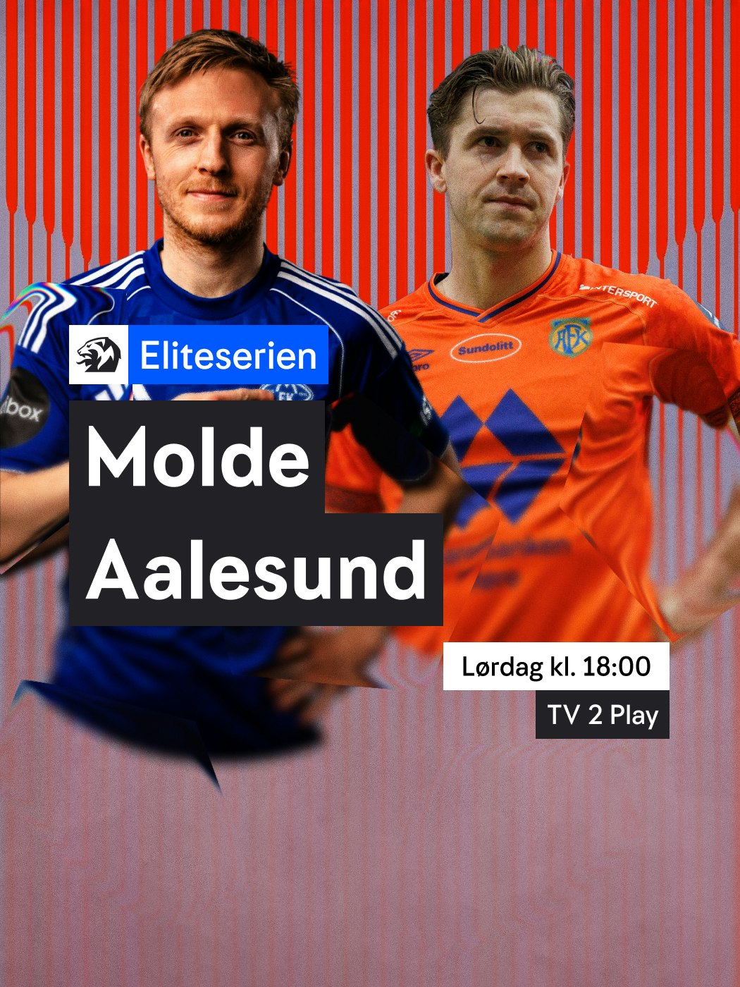 Eliteserien. Molde - Aalesund. Lørdag klokken 18:00. Se: n-t.no/vinnersjanser - Hjelpelinjen.no. Spill her