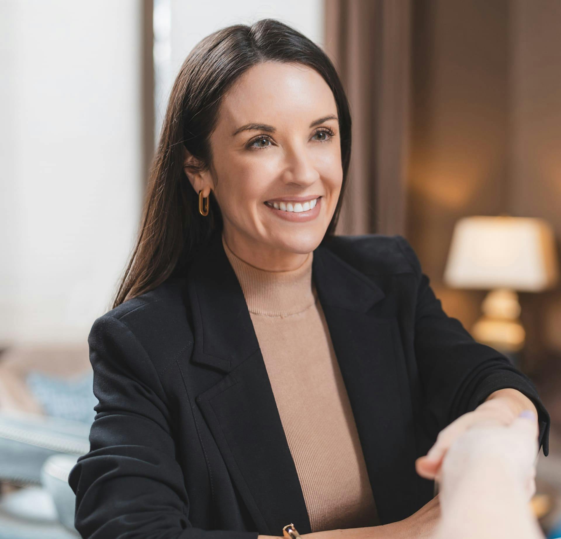 Beautiful woman smiling