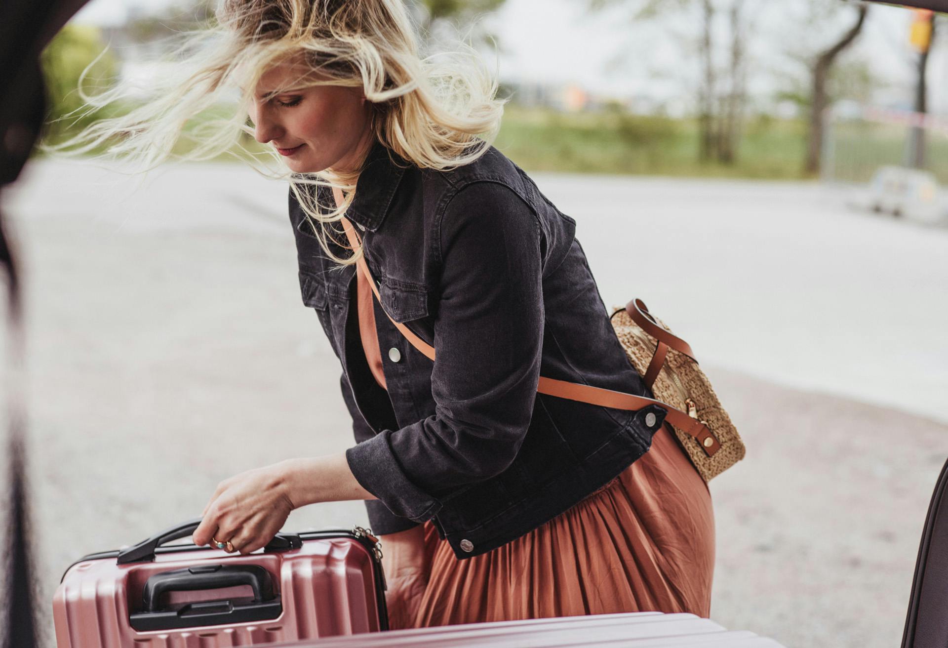 Woman with luggage