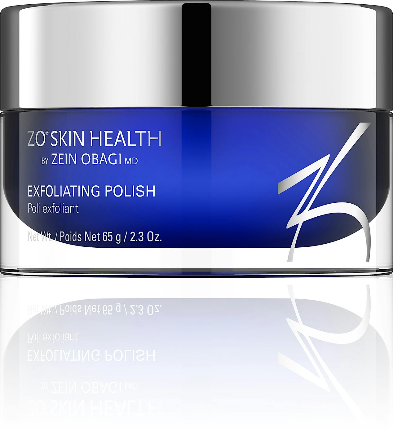 Exfolliating polish reflection