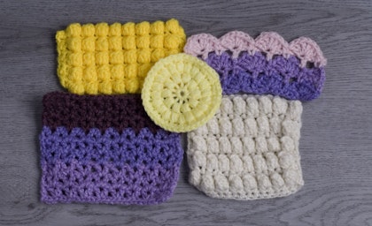 various crochet stitches