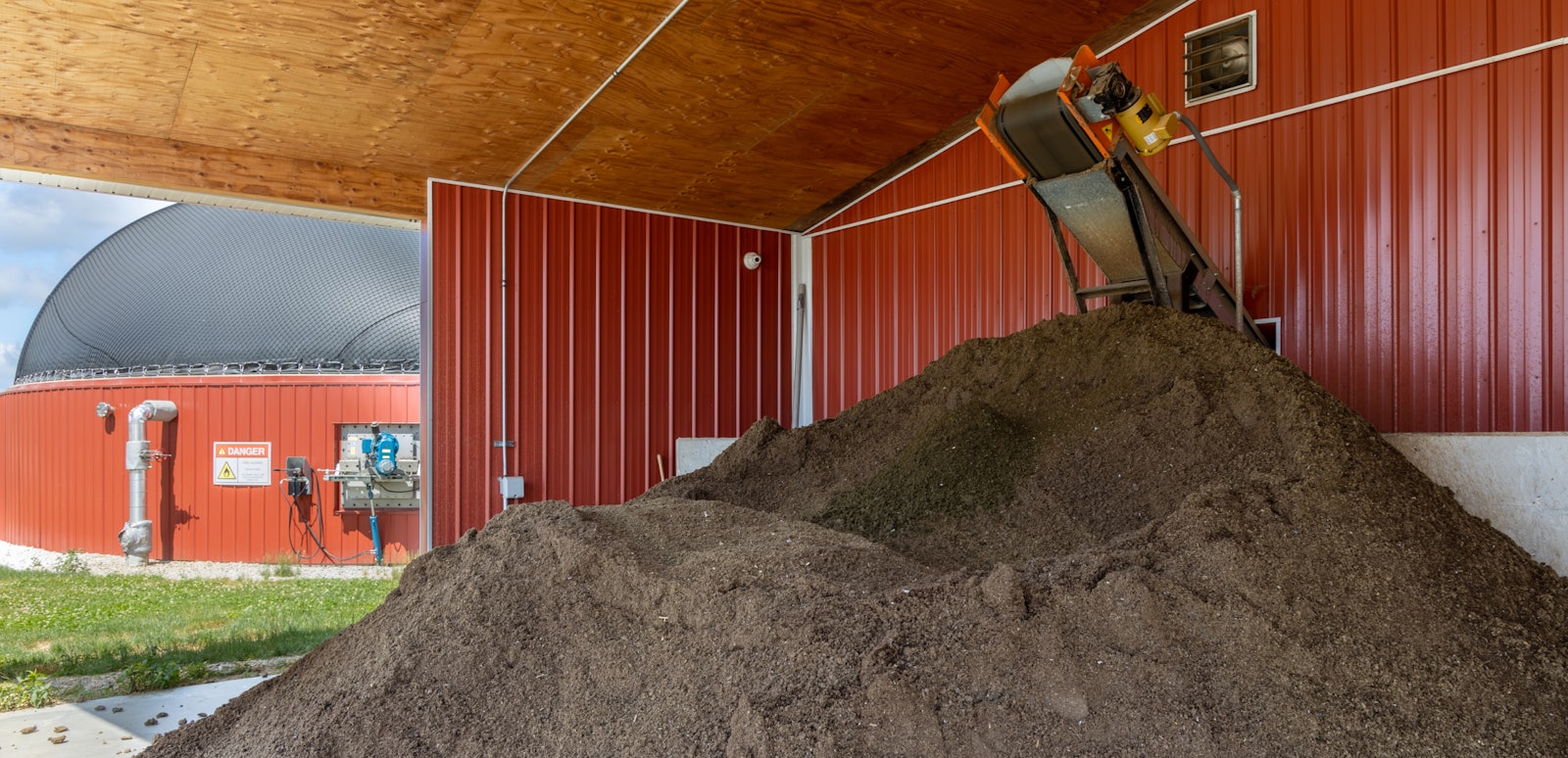 Anaerobic digestion creating sustainable animal bedding in regenerative agriculture