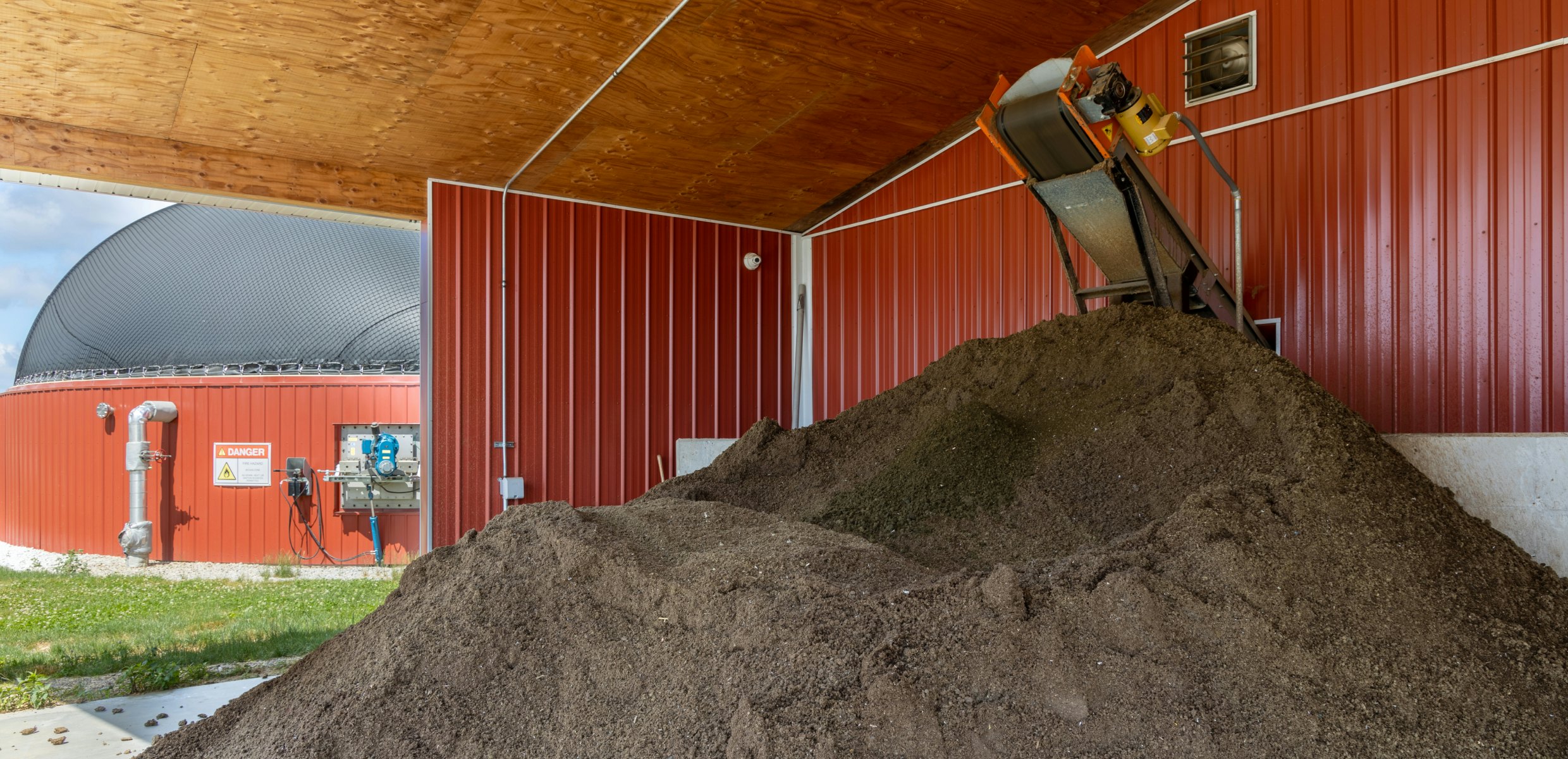 Anaerobic digestion creating sustainable animal bedding in regenerative agriculture