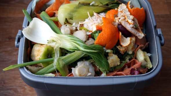 Food waste as part of organic waste recycling to create renewable energy