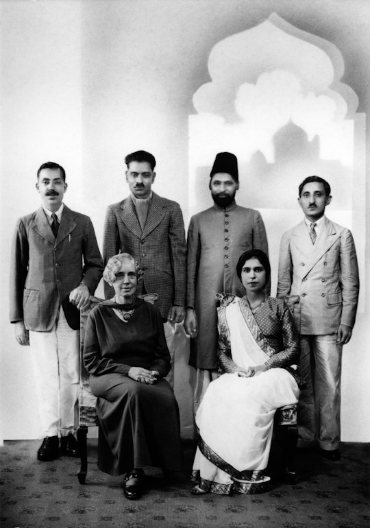 Hand of the Cause Martha Root with a group of Bahá’ís in Bombay (now Mumbai), India, 1937
