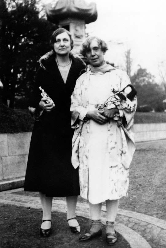 Hands of the Cause Agnes Alexander (left) and Martha Root (right) in Japan, c. 1930