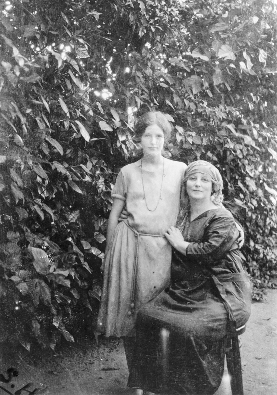 May and Mary Maxwell in Alexandria, Egypt, 1923