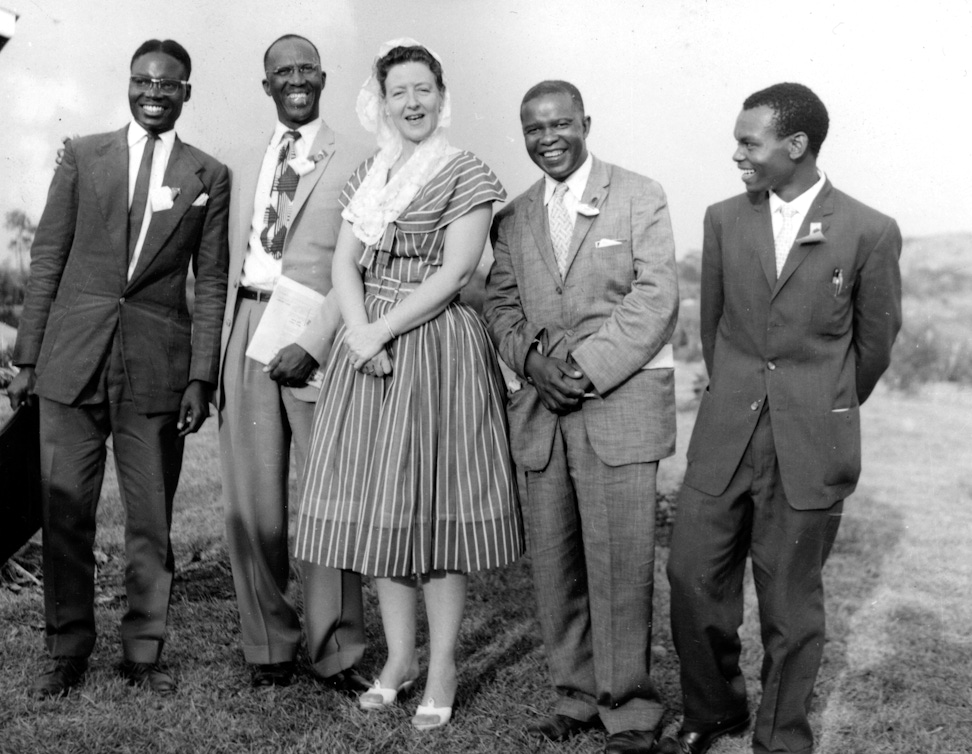 Hand of the Cause Amatu’l-Bahá Rúhíyyih Khánum in Kampala, Uganda, January 1961