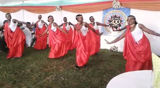 In Rwanda, a bicentenary celebration program included the traditional Intore dance.