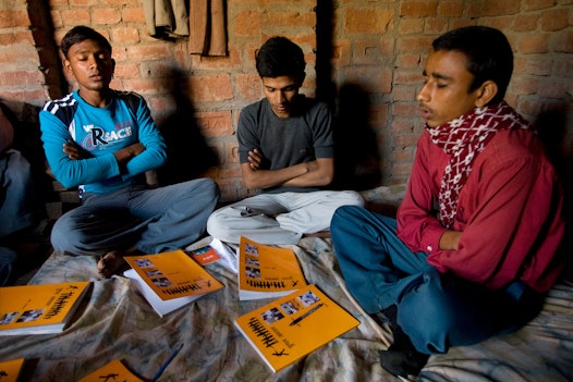 A Bahá’í study circle in Biharsharif, India