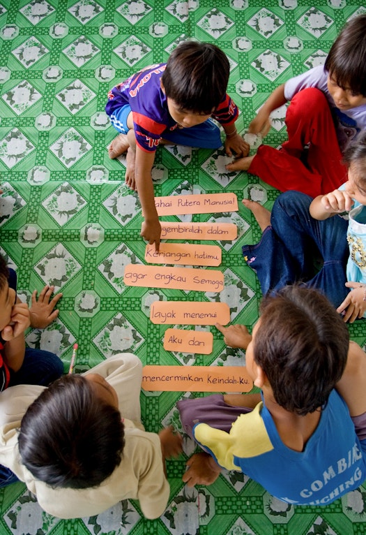 A children’s class in Kuching, Sarawak