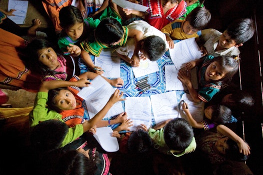 A children’s class in Nedrini, Panama